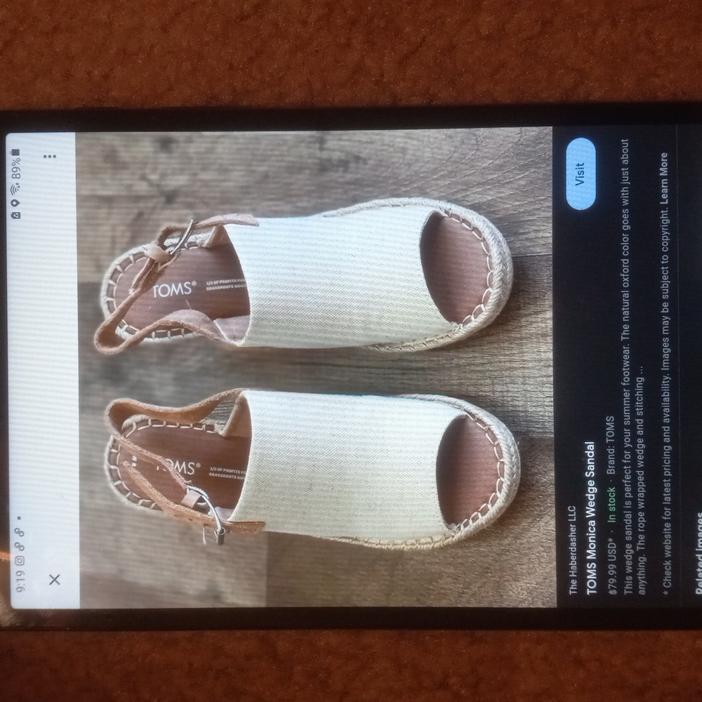Tom's Monica wedge sandals